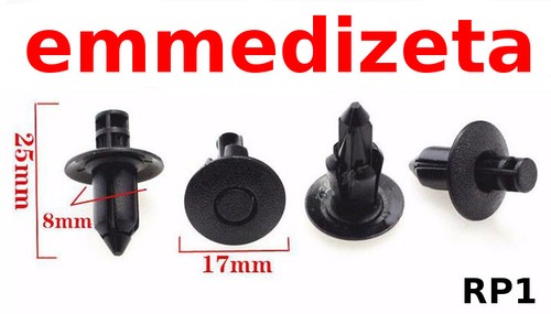 Rivetti clip scatto plastica - rivetti,
