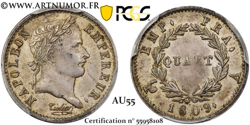 Napoléon quart de franc - napoléon,