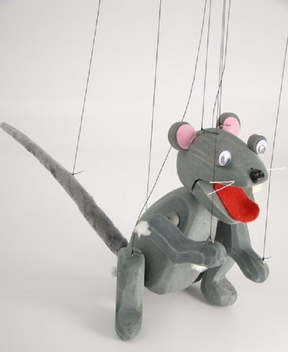 Marionetta legno topolino - legno,