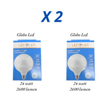 2 Lampade led e27 globo 24