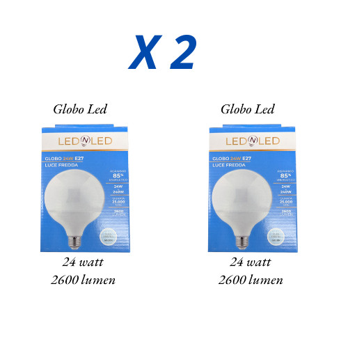 Lampade led e27 globo - 2, 24