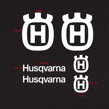 6 Adesivi Compatibili Husqvarna - Stile Vitipen 701 401 Prespaziati Cross Enduro