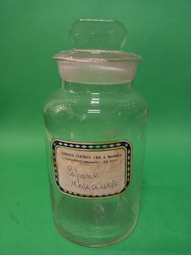 Vaso farmacia vetro 1900 - vaso,