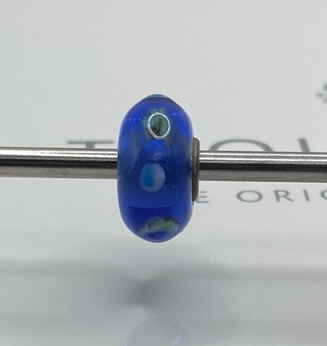 Trollbeads perla vetro blu - perla, di