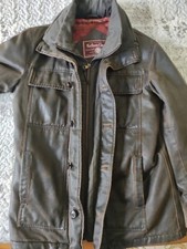 Giacca Marlboro Classic in pelle con cappuccio da uomo - taglia S 