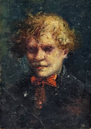 Antico dipinto ritratto - antico,