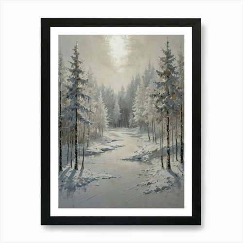 Paesaggio invernale stampa - paesaggio,