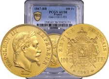 1867-BB Francia: Napoleone III