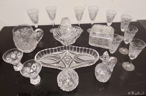 Set vari pezzi cristallo - set,