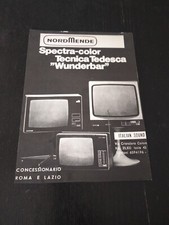 1976 NORDMENDE SPECTRA COLOR TELEVISORI VINTAGE ADVERT PUB EPOCA