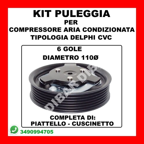 Kit puleggia compressore aria - kit,