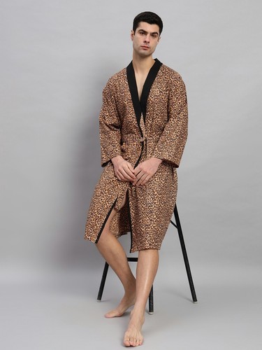Accappatoio uomo leopardato - da,