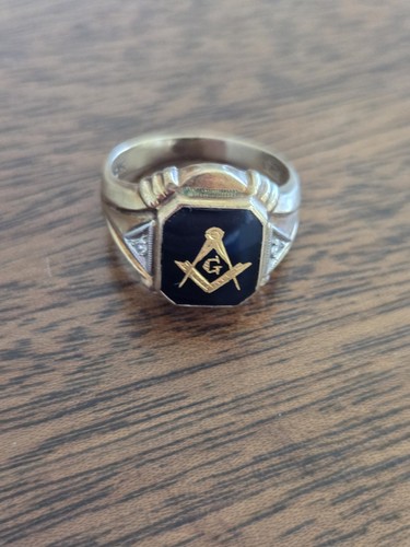 Anello massonico vintage - massonico, oro