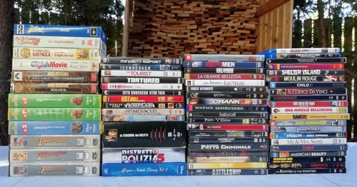 Lotto misto dvd vhs bluray - misto, dvd/vhs/bluray