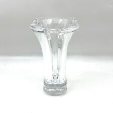 VASO VINTAGE CRISTALLO DI Sevres CRYSTAL VASE BASE quadrilobata 24cm