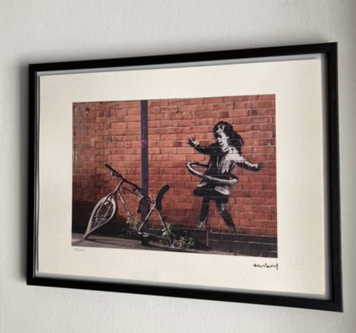 Lithographie banksy avec - lithographie,