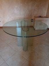 tavolo rotondo in vetro FIAM