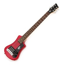 B-WARE Höfner Shorty Red chitarra elettrica Hofner borsa chitarra da viaggio contemporanea