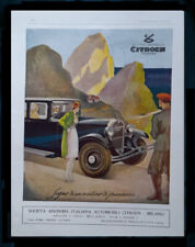 Pubblicità origina1e 1929 AUTOMOBILI CITROEN - MILANO AUTO D'EPOCA cornice 43x33