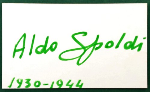 Aldo spoldi boxe - spoldi, autografo