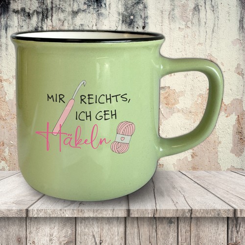 Vintagetasse verde con - verde,