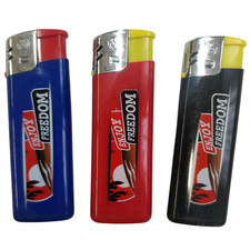 ACCENDINI RICARICABILI SMOKING ENJOY FREEDOM COLORATI TINTA UNITA NERO BLU ROSSO