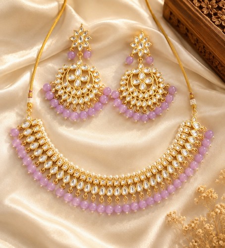 Set collana girocollo - girocollo, kundan
