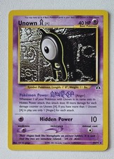 CARTA POKEMON UNOWN 33/75 NEO