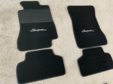 Tappeto tappetini per Toyota Supra MK4 LHD Coupé/Targa velluto nero logo grigio