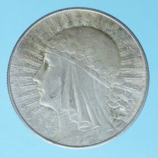 POLONIA 10 ZLOTYCH 1932 SILVER