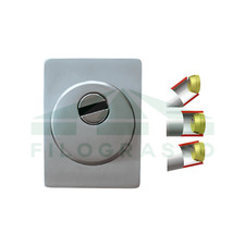 DEFENDER CORAZZATO SQUADRATO ANTITUBO PER PORTA BLINDATA A CILINDRO EUROPEO