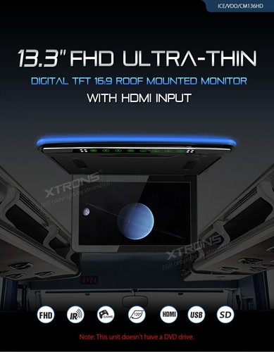 Monitor tetto xtrons cm136hd - monitor,