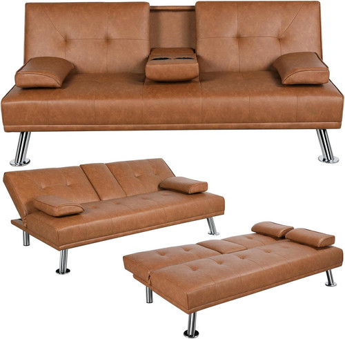 Divano letto con braccioli - 2,