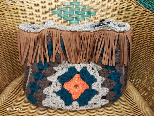 Borsa all uncinetto - borsa, all'uncinetto