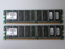 Lotto di due Kingston Value RAM KVR400X64C3/512 DDR400 2,6 Volt Non-ECC