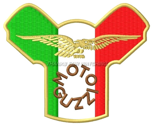 Moto guzzi embroidered - moto,