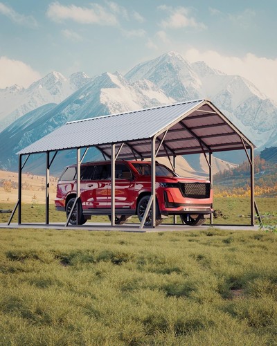 13x21ft metal carport - metal, kit