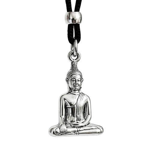Collana con ciondolo buddha - con,