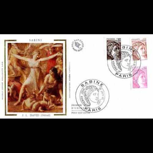 Fdc soie mod 6e émission - fdc,