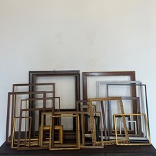 Lotto 30 cornici legno vintage