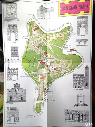 San gimignano carta stradale - gimignano,