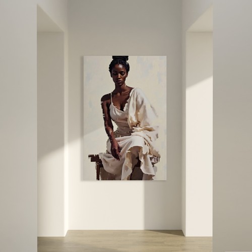 Elegante arte donna nera - ,, moda