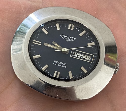 Montre acier longines record - montre,