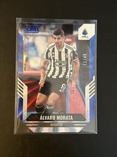 Carta Panini Score Serie A Laser Blue Blu Alvaro Morata  11 /49 Numerata Juve