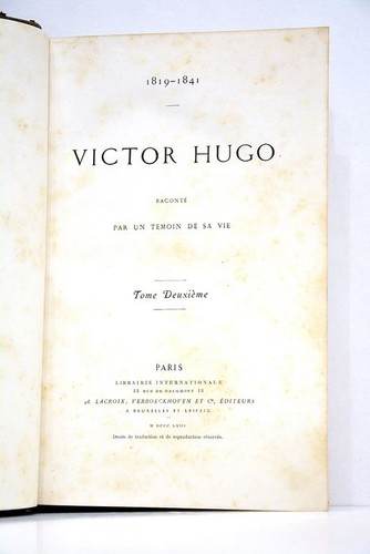 Hugo victor raconté témoin - hugo,