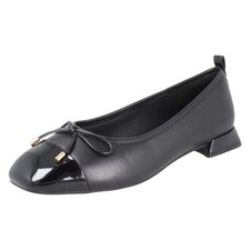 Donna Clarks Pelle Punta Quadrata Ballerine Con Vernice Dettaglio - Ubree15