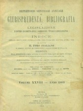 IL FORO ITALIANO REPERTORIO