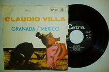 CLAUDIO VILLA - Granada / Ora Piu' Che Mai  Vinile Vynil 45 giri rpm 7'' 1966
