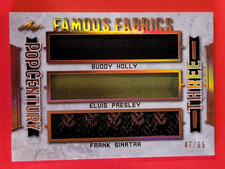Elvis Presley BUDDY HOLLY Frank Sinatra INDOSSATO RELIQUIA SWATCH WARDROBE CARD #d47/65