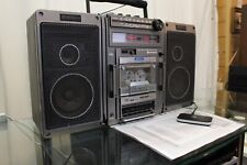 HITACHI TRK-9140E GHETTOBLASTER BOOMBOX + BLUETOOTH *SINTONIZZATORE E CASSETTA DIFETTOSI*